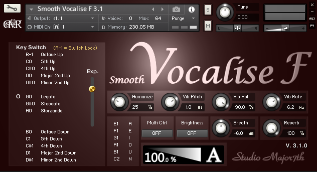 Smooth Vocalise F