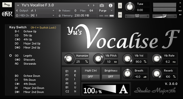 Yu's Vocalise F